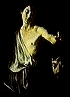 'David with the head of Goliath' by Caravaggio, 1610
Rome, Borghese Collection